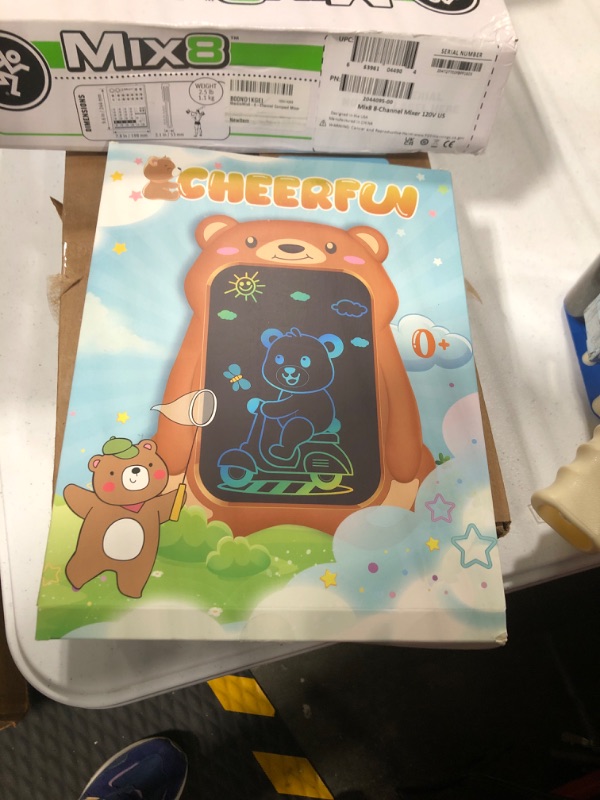 Photo 2 of Christmas Stocking Stuffers Gifts for Kids: 8.5" CHEERFUN LCD Writing Tablets for Kids 1 2 3 4 5 6 7 8 Year Old Toy for Boys Girls Birthday Present Brown Bear Toy