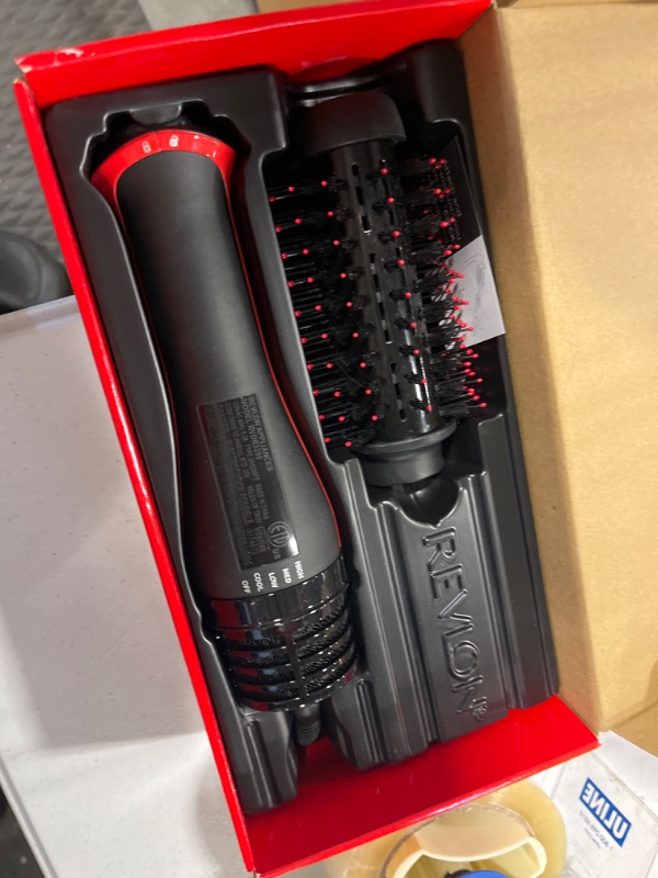 Photo 3 of Revlon One Step Volumizer PLUS 2.0 Hair Dryer and Hot Air Brush | Dry and Style (Black) Black Red