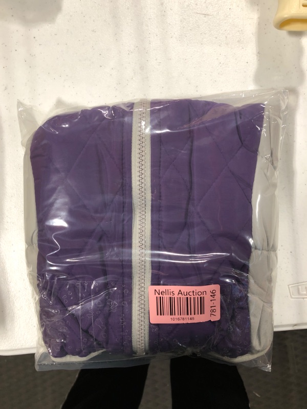 Photo 5 of ** SMALL DOG** Dog Coat, Fleece Dog Vest with Harness Built in, Dog Cold Weather Coats, Dog Snowsuit Waterproof, Dog Coats for Small Dogs, Dog Winter Jacket Windproof, Dog Puffer Jacket Purple S