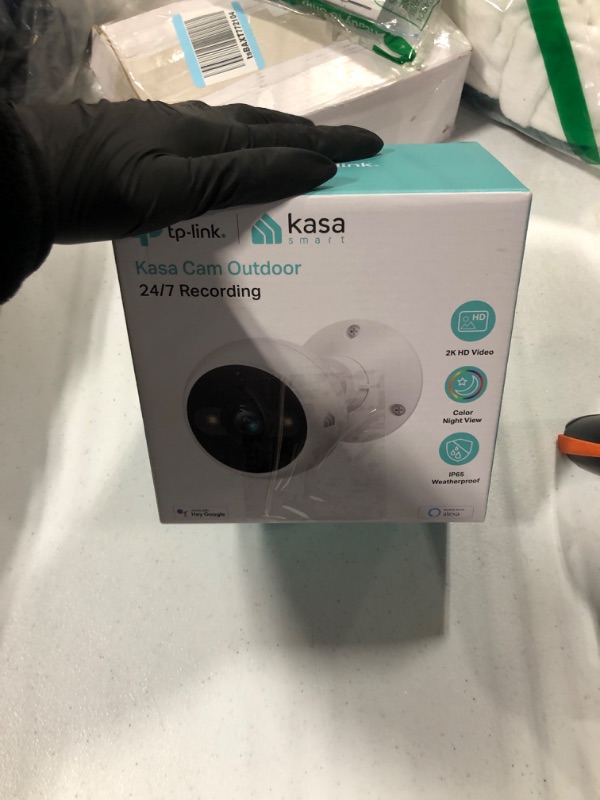 Photo 2 of Kasa 4MP 2K Security Camera Outdoor Wired, IP65, Starlight Sensor & 98 Ft Night Vision, Motion/Person Detection, 2-Way Audio w/Siren, Cloud/SD Card Storage, Alexa &Google Assistant Compatible(KC420WS)