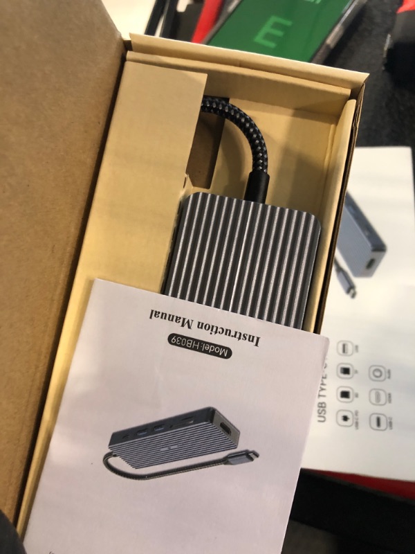 Photo 1 of USB C Hub, TOTU USB C Docking Station 10 in 1 USB C Hub Multiport Adapter with 4K HDMI, PD, 2 USB3.0, USB-C Data Transfer, 2 USB 2.0, SD/TF Card Reader, 3.5mm Audio for Type C Laptops