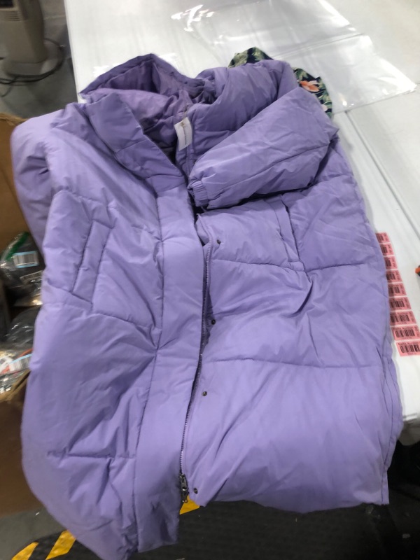 Photo 2 of Amazon Essentials Women's Oversized Long Puffer Jacket (Available in Plus Size) 4X Purple