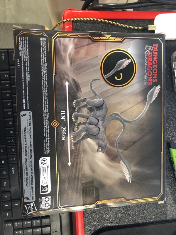 Photo 1 of Dungeons & Dragons Honor Among Thieves D&D Dicelings Displacer Beast Collectible D&D Monster Dice Transforming Giant d20 Action Figures Role Playing Dice Black Displacer Beast