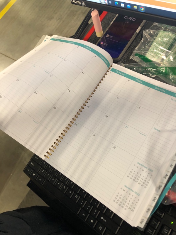 Photo 6 of 2023-2024 Planner - Weekly & Monthly Planner to Achieve Goals & Increase Productivity, July 2023 - June 2024, 8.5" x 11", Blue Watercolor Blue Watercolor 8.5" x 11"