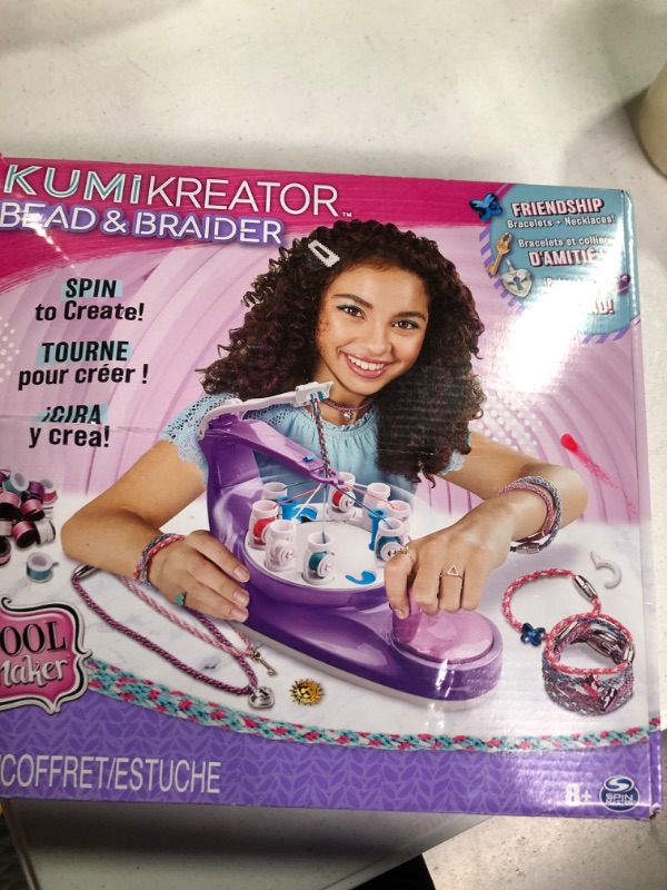Photo 1 of Cool Maker, KumiKreator Bead & Braider Friendship Necklace and Bracelet Making Kit, Arts & Crafts Kids Toys for Girls Ages 8 and up Kumikreator Bead & Braider (New)