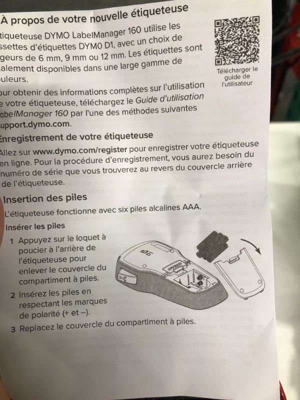 Photo 3 of DYMO Label Maker with 3 D1 DYMO Label Tapes | LabelManager 160 Portable Label Maker, QWERTY Keyboard, One-Touch Smart Keys, Easy-to-Use, for Home & Office Organization Machine + 3 Tapes