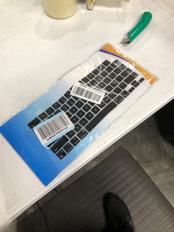 Photo 2 of CaseBuy Keyboard Cover for 2023 2022 MacBook Air M2 13.6 15.3 A2681 A2941, MacBook Pro 14" 16" 2023 2022 2021 A2442 A2779 A2485 A2780 M2 M1 Pro/Max US Keyboard Protector -Black MacBook Pro 14/16 Inch Black