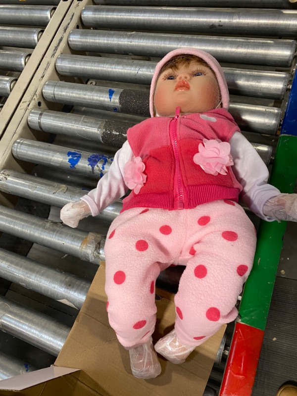 Photo 1 of CHAREX Reborn Baby Dolls - 22 inches Realistic Newborn Soft Vinyl Baby Dolls Toy for Kids Age 3+