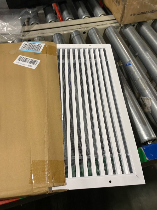 Photo 3 of 16.5"w X 10.7"h Gable Vent, Hon&Guan Aluminum Alloy Attic Vent Wall Vent for Houses, Shed Vents Air Return Vent Cover for Interior Doors Ceiling [Outer Dimensions: 18”x 12”h]. 18" x 12" Aluminum Alloy