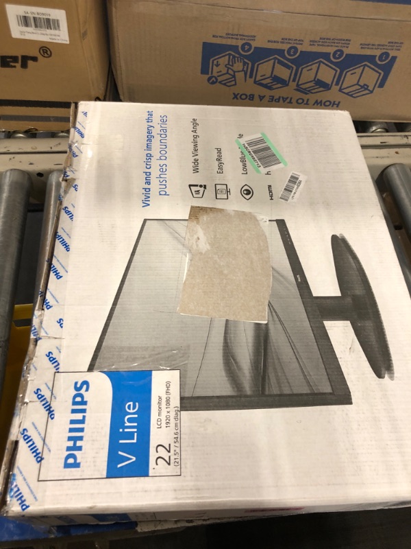 Photo 1 of PHILIPS Computer Monitors 22 inch Class Thin Full HD (1920 x 1080) 75Hz Monitor, VESA, HDMI & VGA Port, 4 Year Advance Replacement Warranty, 221V8LN 22" Class Full HD | VA