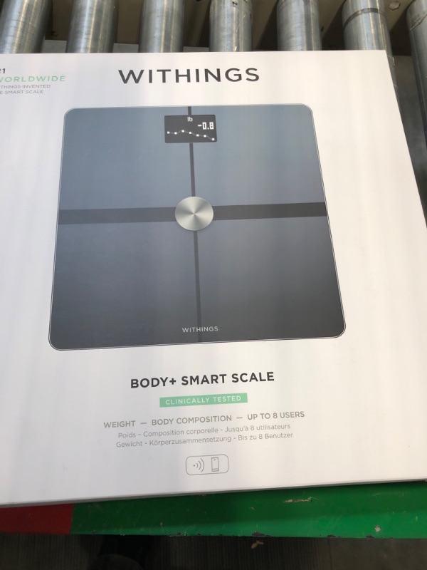 Photo 3 of ***BRAND NEW *** STILL SEALED Withings Body+ Smart Wi-Fi bathroom scale - Scale for Body Weight - Digital Scale and Smart Monitor Incl. Body Composition Scales with Body Fat and Weight loss management, body scale Black