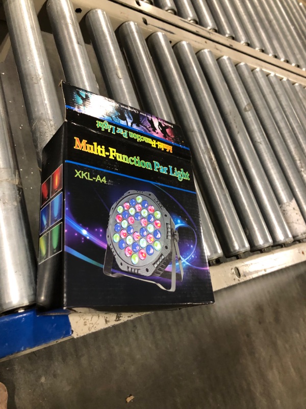 Photo 1 of 36 LED Par Lights, RGB Par Can Light Stage Lights, 10 Modes DJ Lights Stage Lighting Uplights with Sound Activated Remote Control & DMX Uplights for Events Wedding Party 1 Pack