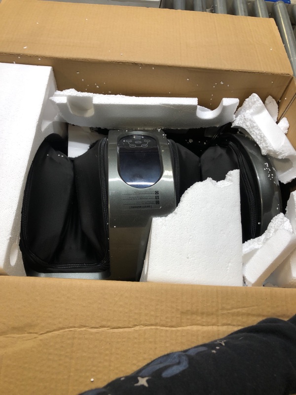 Photo 1 of TISSCARE Shiatsu Massage Foot Massager Machine - Improves Blood Flow Circulation, Deep Kneading & Tissue with Heat /Remote, Neuropathy, Plantar Fasciitis, Diabetics, Pain Relief Upgrade Gray