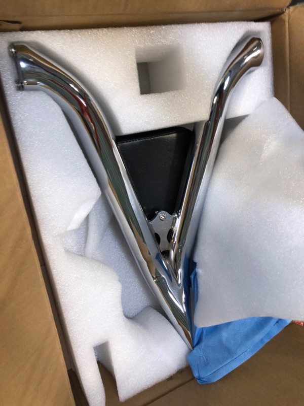 Photo 3 of [New Generation] Chrome Sissy Bar, Detachable Passenger Backrest Rear Pad Fit for Fatboy FLFBS 2018-2023 Breakout 2013-2023 Chrome Fits H-D Fatboy 2018-2022 / Breakout 2013-2022