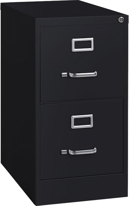 Photo 1 of Lorell 2-Drawer Vertical File, 15 by 22 by 28, Black LLR42291
 
