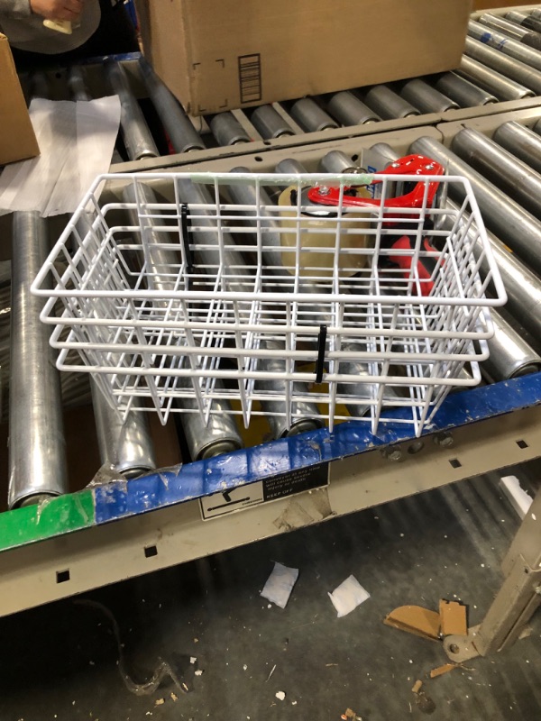 Photo 1 of 4 Pack Deep Freezer Organizer Bins Stackable Wire Basket for Organizing Metal Wire Storage Baskets for Pantry, Freezer baskets for Chest Freezer, Upright Freezer