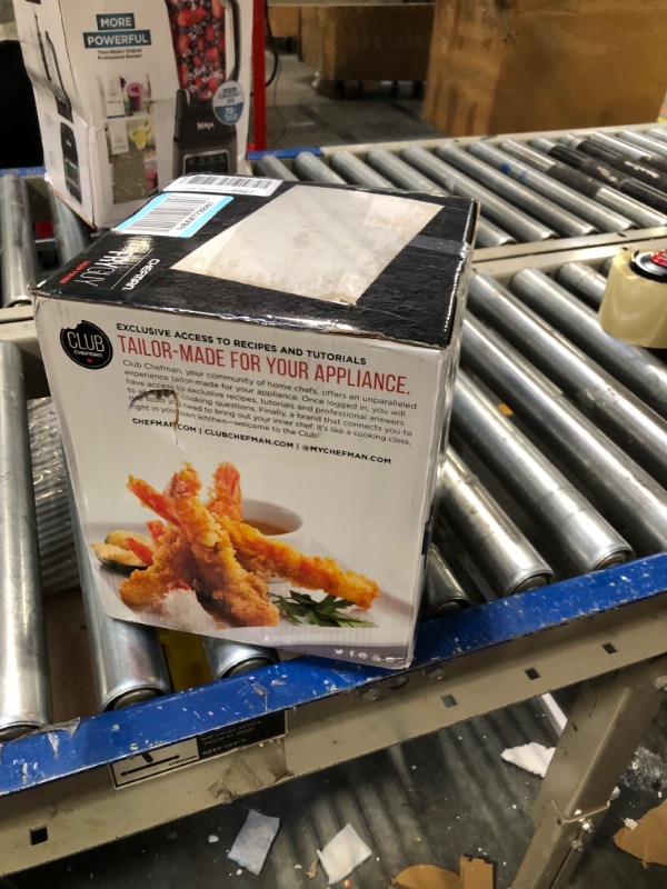 Photo 1 of Chefman Fry Guy Deep Fryer with Removable Basket, Easy-to-Clean Non-Stick Coating and Cool-to-Touch Exterior, Adjustable Temperature Control, 4.2 Cup/ 1 Liter Capacity, Stainless Steel