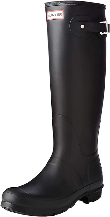 Photo 1 of WOMEN'S HUNTER ORGINIAL TALL ADJUSTABLE BUCKLE SNOW RAIN BOOTS UNISEX 8