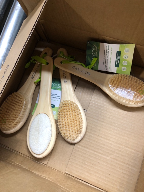 Photo 3 of 4 EcoTools Bamboo Foot Brush and Pumice