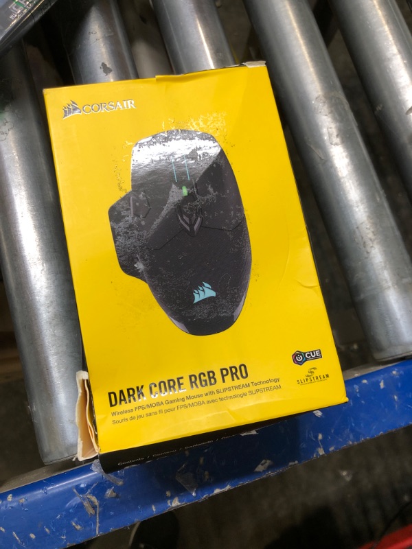 Photo 1 of Corsair Dark Core RGB Pro, Wireless FPS/MOBA Gaming Mouse with SLIPSTREAM Technology, Black, Backlit RGB LED, 18000 DPI, Optical,CH-9315411-NA Standard Charging Gaming Mouse