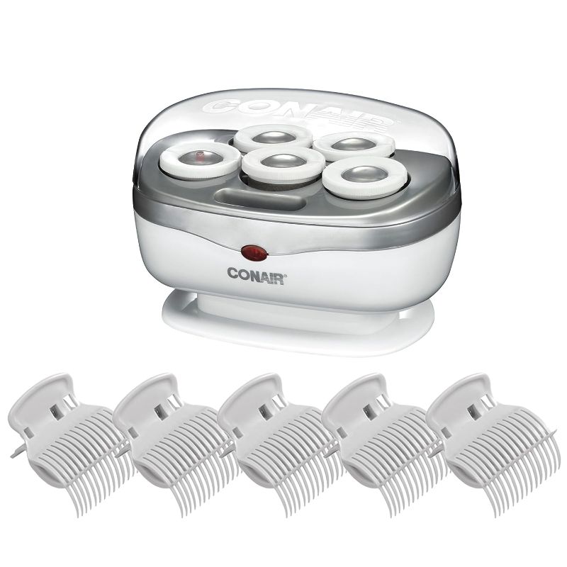 Photo 1 of Conair Ceramic 1 1/2-inch Hot Rollers, Super Clips Included, Perfect for Travel Domestic and Aboard with Dual Voltage