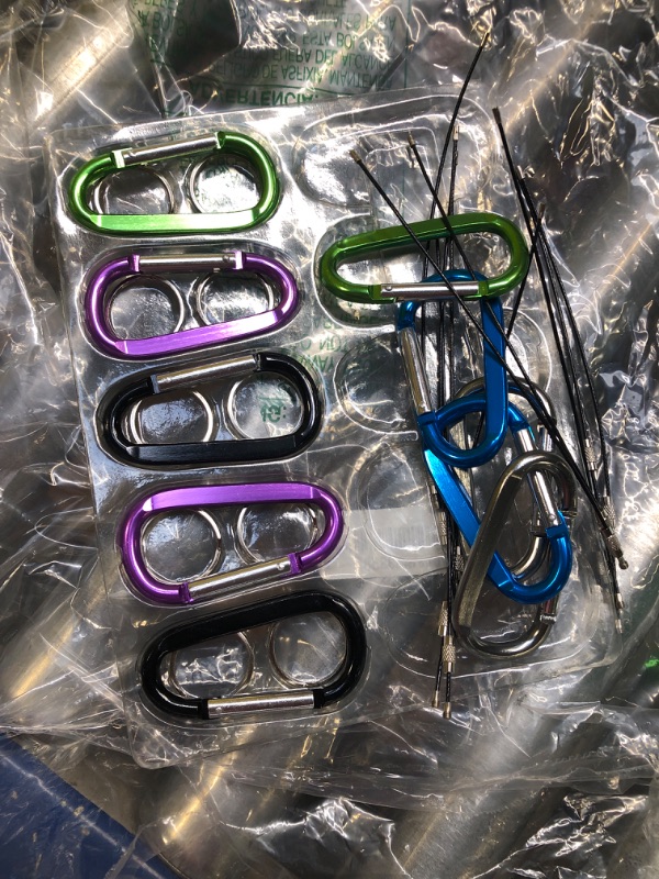 Photo 1 of 10pcs aluminum carabiner clips