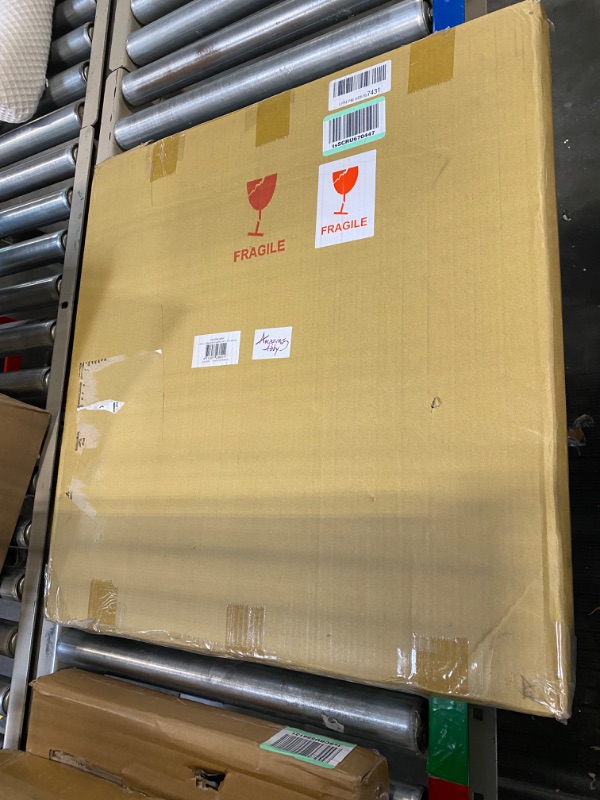 Photo 1 of Amazing Abby Sneeze Guard - 24" W x 24" H Extra-Thick (1/4", 6mm) Transparent Acrylic Plexiglass Protection Shield for Counter and Desk 24" W x 24" H, 1/4" (6mm) Thickness