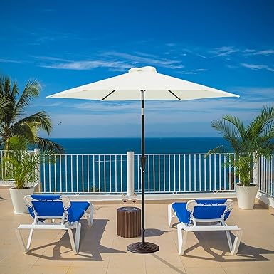 Photo 1 of  7.5ft Outdoor Market Patio Table Umbrella with Tilt
