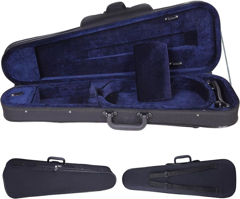 Photo 1 of Aileen CSV102 Basic Professional Triangular Lightweight Suspension Carry Violin Hard Case - 4/4 Full Size Black
