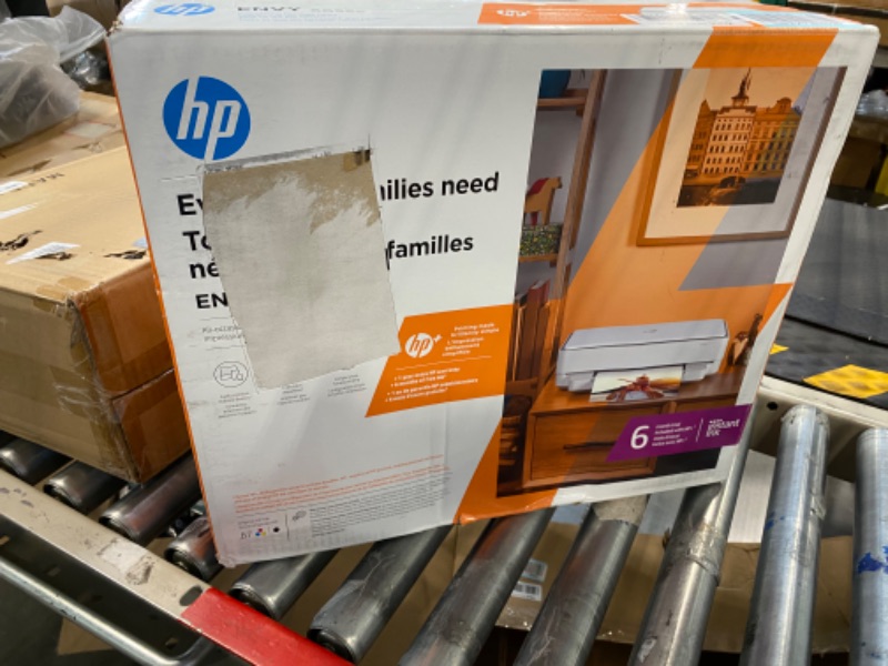 Photo 2 of HP ENVY 6055e Wireless Color Inkjet Printer, Print, scan, copy, Easy setup, Mobile printing, Best for home, Instant Ink with HP+,white New