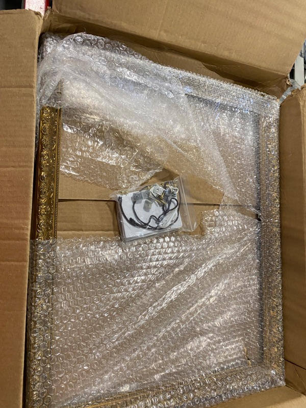 Photo 1 of Solid Wood Canvas Frame, Oil Painting Frame, Frames for Canvas Paintings, Antique Ornate Picture Frame, Frame for Canvas Paintings (Empty Frame Only, No Plexiglass & Backing Board) (16"x20")