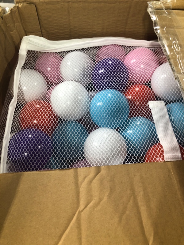 Photo 3 of Click N Play Ball Pit Balls for Kids, 5 Pastel Colors 