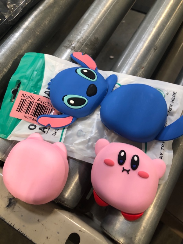 Photo 3 of [2Pack]Cover Case for Galaxy Buds Pro (2021)/Galaxy Buds Live (2020),Cute 3D Cartoon Anime Silicone Protective Cover Ear Stitch Blue & New Star Kabi Cover for Samsung Galaxy Buds 2(2021) Charging Case