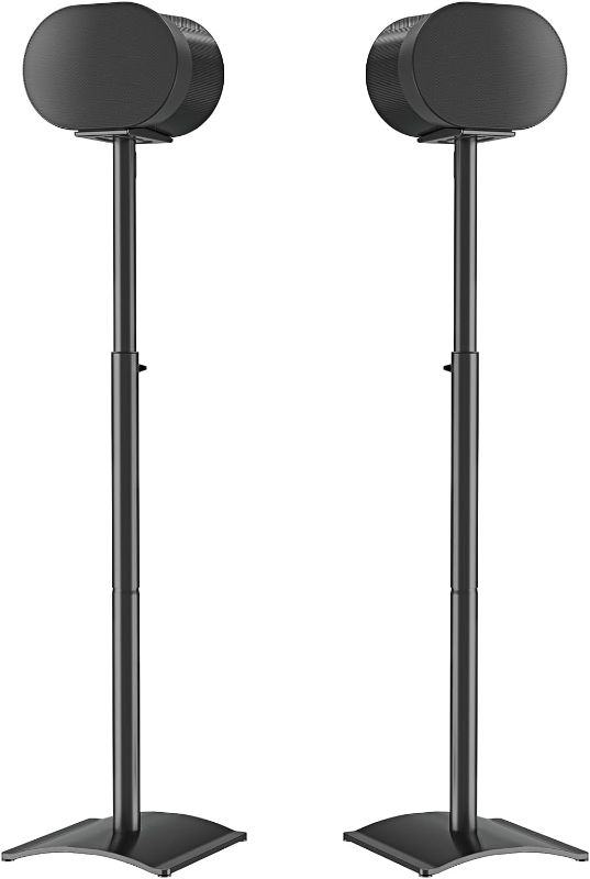 Photo 1 of Mounting Dream Speaker Stands for Sonos Era 300, Height Adjustable Up to 49.3", Set of 2 Surround Sound Speaker Stand with Cable Management for Sonos Era 300 Wireless Speaker,13.2 LBS Loading MD5416
