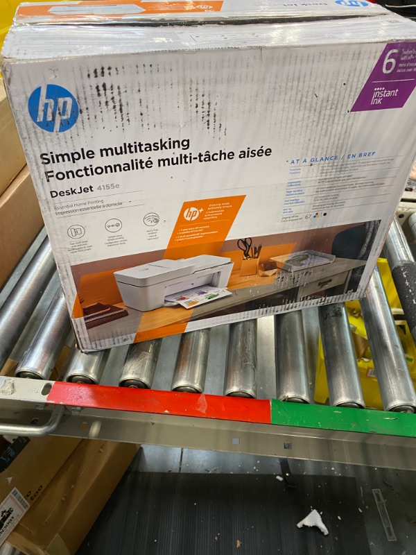 Photo 2 of HP DeskJet 4155e Wireless Color All-in-One Printer & 67XL Tri-Color High-Yield Ink Cartridge | 3YM58AN & 67XL Black High-Yield Ink Cartridge | 3YM57AN Printer + Tri-color Ink + Black Ink