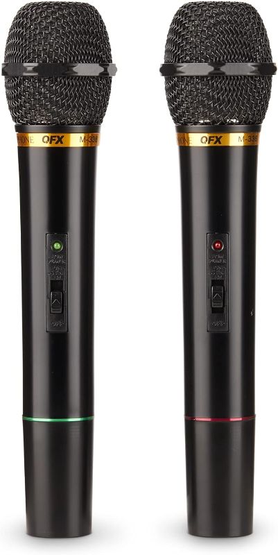 Photo 1 of QFX M-336 Wireless Dynamic Professional Microphone - Twin Pack
