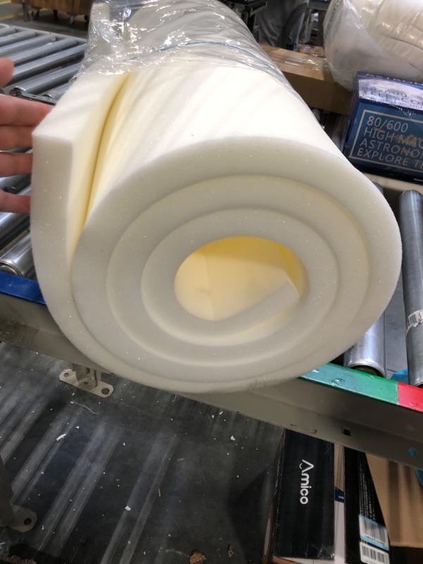 Photo 4 of 1" X 24" X 84" Upholstery Foam Cushion High Density Standard (Seat Replacement, Upholstery Sheet, Foam Padding) 1x24x84