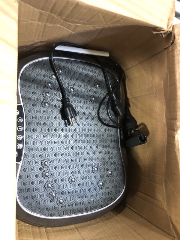 Photo 1 of AXV Vibration Plate Exercise Machine Whole Body Workout Vibrate Fitness Platform Lymphatic Drainage Machine for Weight Loss Shaping Toning Wellness Home Gyms Workout SLIM- GRAY