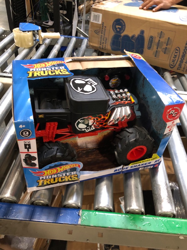 Photo 3 of Hot Wheels RC Monster Trucks Bone Shaker in 1:15 Scale, Remote-Control Toy Truck with Terrain Action Tires HW BONE SHAKER RC