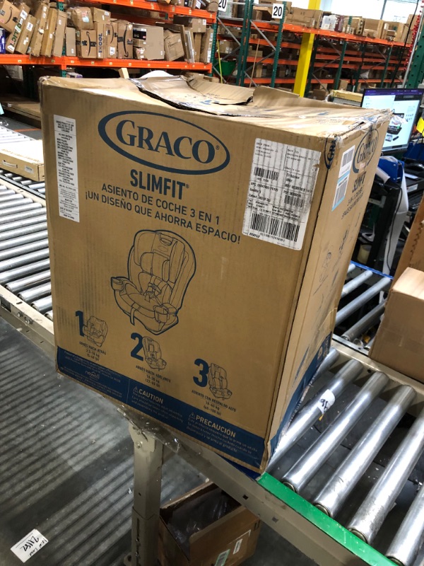 Photo 1 of Graco Slimfit 3 in 1 Car Seat | Slim & Comfy Design Saves Space in Your Back Seat, Redmond SlimFit Redmond