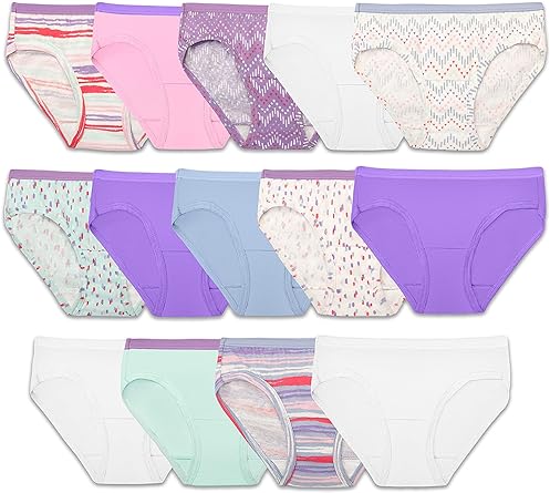 Photo 1 of Fruit of the Loom Girls' Cotton Hipster Underwear