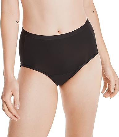 Photo 1 of Hanes Women's Fresh & Dry Light and Moderate Period 3-pack Brief Underwear Size 6-- BLK