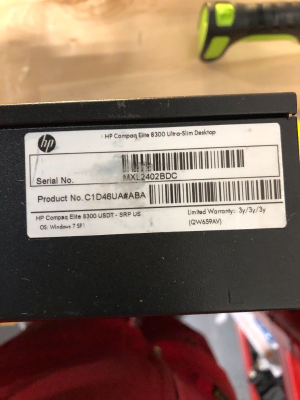 Photo 4 of HP Elite 8300 Ultra Slim High Performance Business Desktop Computer, Intel Quad Core i7 Up to 3.9Ghz, 16GB RAM, 480GB SSD, DisplayPort, USB 3.0, Windows 10 Pro 