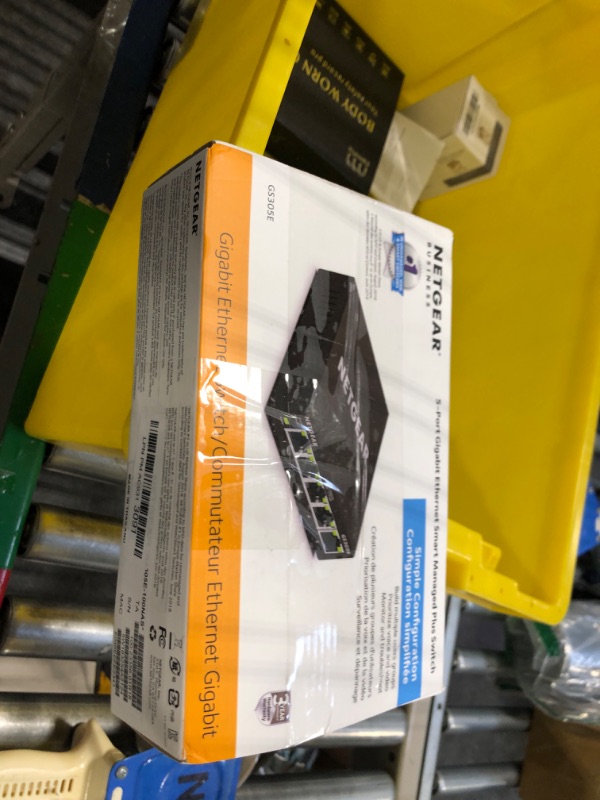 Photo 2 of NETGEAR 5-Port Gigabit Ethernet Plus Switch (GS105Ev2) - Managed, Desktop or Wall Mount, and Limited Lifetime Protection 5 Port with Enhanced Features