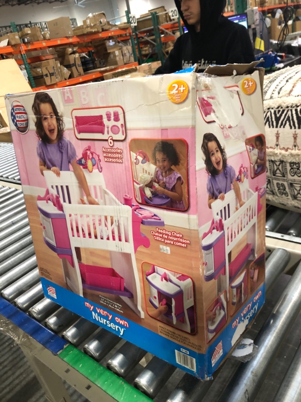 Photo 2 of American Plastic Toys Kids’ My Very Own Nursery Baby Doll Playset, Doll Furniture, Crib, Feeding Station, Learn to Nurture and Care, Durable and BPA-Free Plastic, for Children Ages 2+