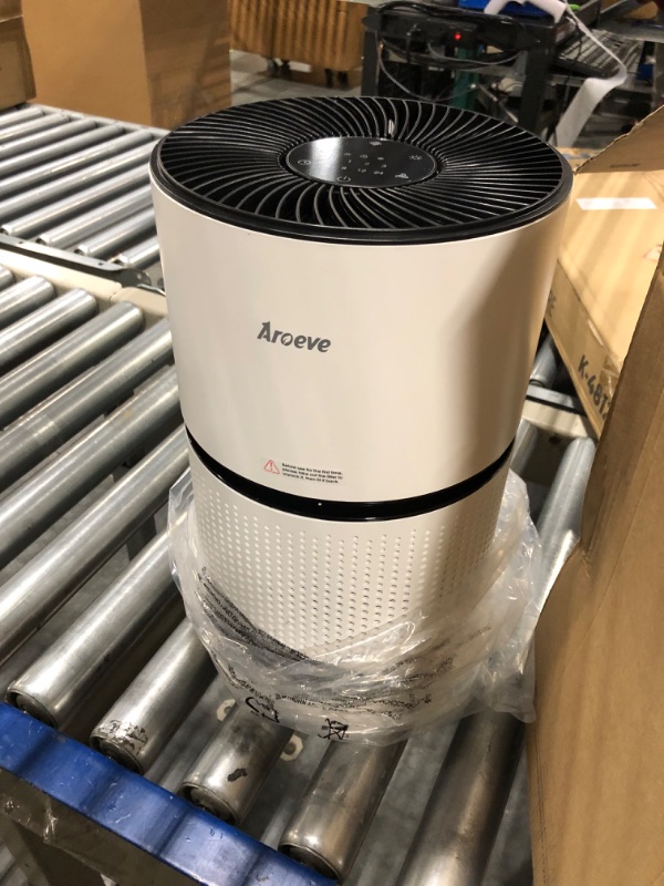 Photo 3 of AROEVE Air Purifiers for Home Large Room Up to 1095 Sq Ft Air Cleaner Coverage CADR 220m³/h H13 True HEPA Remove 99.9% of Dust, Pet Dander, Pollen for Office, Bedroom, MK03- White