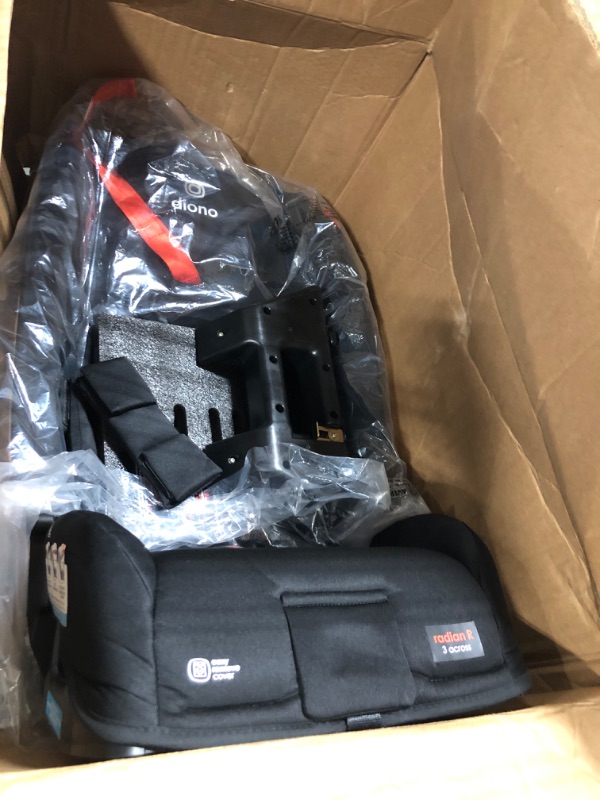 Photo 1 of Diono Radian 3R, 3-in-1 Convertible Car Seat, Rear Facing & Forward Facing, 10 Years 1 Car Seat, Slim Fit 3 Across, Jet Black Radian 3R Fits 3 Across Black Jet