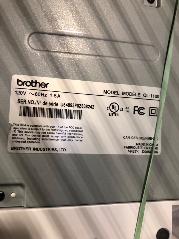 Photo 1 of Brother QL-1100 Wide Format, Postage and Barcode Professional Thermal Monochrome Label Printer, Black Model QL1100: Different USB Host Port