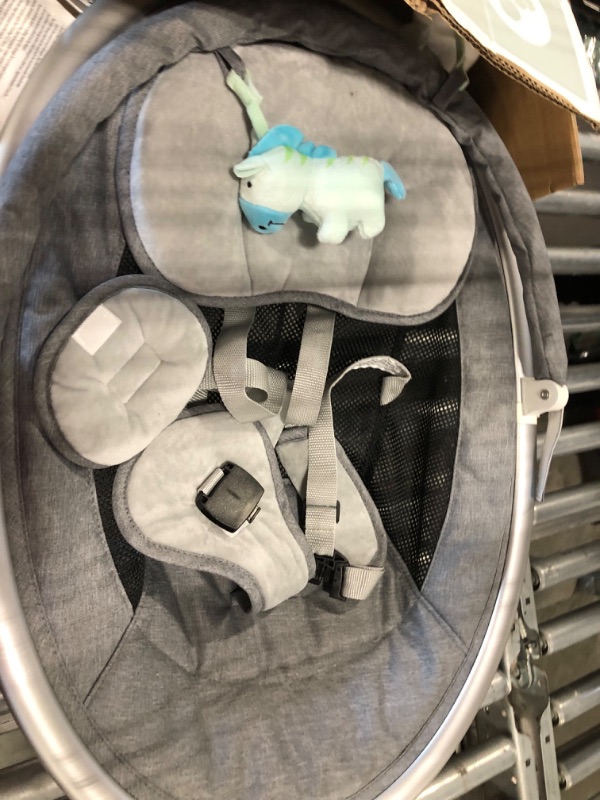 Photo 1 of BabyBond Baby Swings for Infants, Bluetooth Infant Swing with 10 Preset Lullabies, 5 Point Harness Belt, 5 Speeds and Remote Control - Portable Baby Swing for Indoor and Outdoor, Aluminum