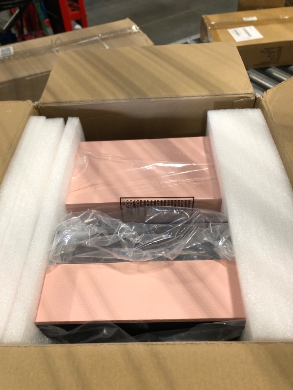 Photo 1 of Vinyl Record Player with External Speakers, Vintage 3-Speed Turntable with Dual Speakers, Bluetooth Music Playback, MP3 PC Encoding, AUX Input Headphone Jack and RCA Out, Pink